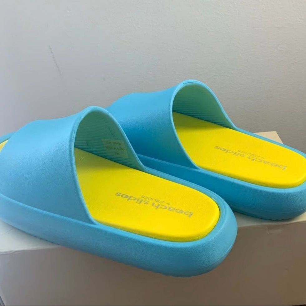 J Slides Beach Slides Turquoise And Yellow